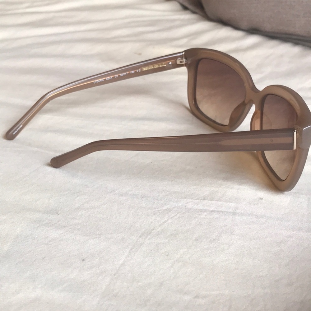 Banana Republic Rectangular Sunglasses,Honey Brown - image 4